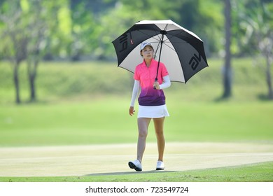 Sui Xiang Of China In Action First Round The PTT Thailand LPGA Masters 2017 At Panya Indra Golf Club. On September 13, 2017 In Bangkok, Thailand.