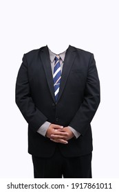 Suit Blazer White Background For Fat Man