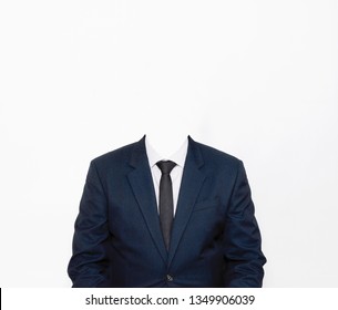 Suit Without Head on White Background - Shutterstock ID 1349906039