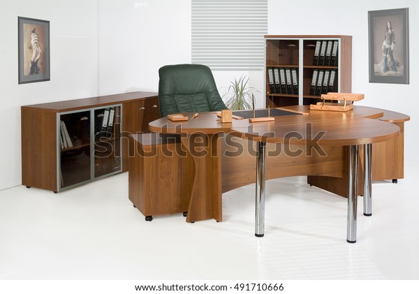 Suite Office Furniture On Isolated Studio Stock Photo Edit Now