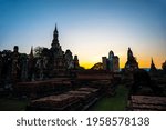 Sukhothai Historical Park on evening in Sukhothai province, Thailand (Publie Domain.)