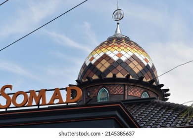 Sukoharjo, Central Java, Indonesia-April 10, 2022: The Dome Of Darus Somad Mosque