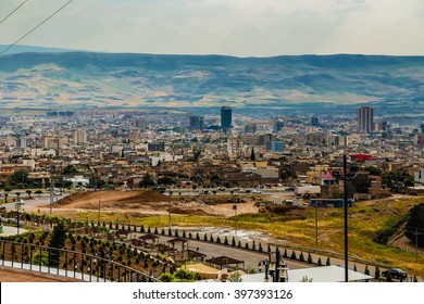 Sulaimanya, Iraq - March 03, 2015: Sulaimanya city in Kurdistan region in Iraq