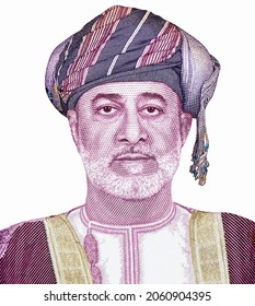Sultan Haitham Ibn Tariq Ibn Taymur As-Sa'id, Portrait From Oman Banknotes. 