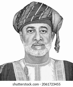 Sultan Haitham Ibn Tariq Ibn Taymur As-Sa'id, Portrait From Oman Banknotes. Sultan Qaboos University, Muscat.