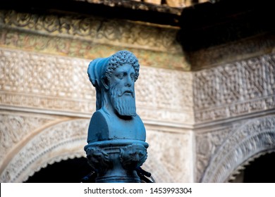 A Sumerian Statue Located In The Casa De Pilatos In Seville, Spain