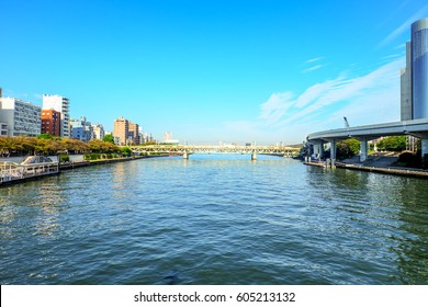 Sumida river, Tokyo, Japan