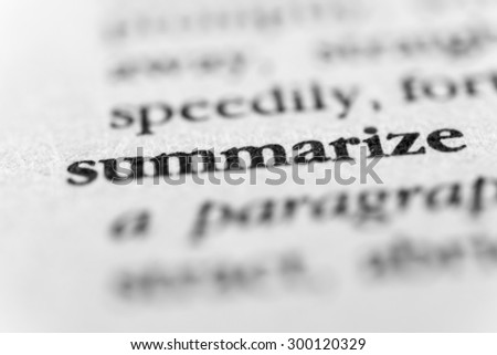 Summarize