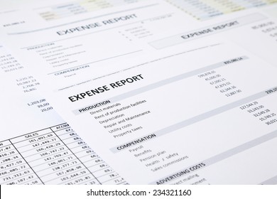 Summary Of Business Expense Report Focus On EXPENSE REPORT Word