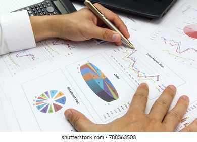 Summary report and financial analyzing order market plan concept, calculator with on document paper. - Shutterstock ID 788363503
