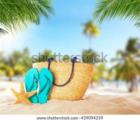 Similar – Image, Stock Photo Sandy beach with blurred background, with setting sun and bokeh