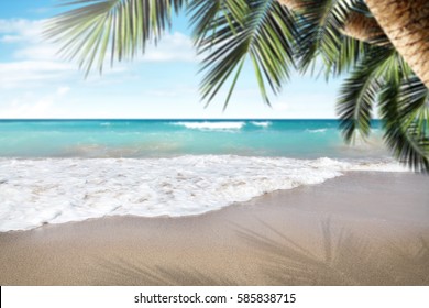 summer background of beach and free space for your decoration  - Shutterstock ID 585838715