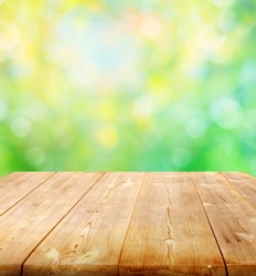 Summer Background With Wooden Planks