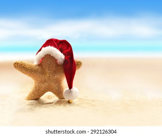 Summer Beach. Merry Christmas.