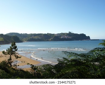 Summer Beach In Northern Spain. Travel. Copy Space. Selective Focus.