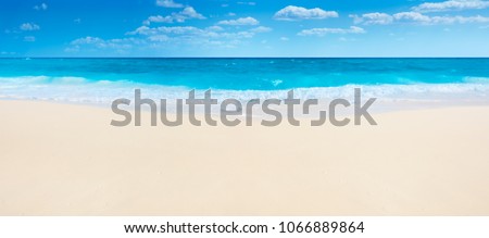 Summer beach and sea,panorama.