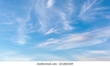 Summer blue sky cloud gradient light white background. Beauty clear cloudy in sunshine calm bright evening air background. - Shutterstock ID 2212825109