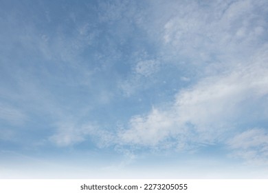 Summer blue sky cloud gradient light white background. Beauty clear cloudy in sunshine calm bright winter air bacground. Gloomy vivid cyan landscape in environment day horizon skyline view spring wind