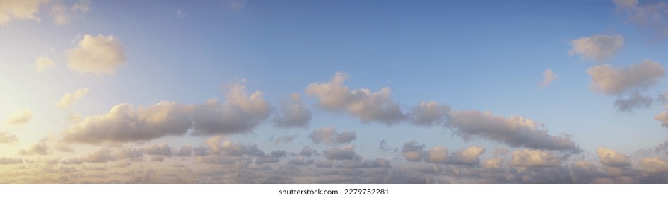Summer blue sky cloud gradient light white background. Beauty clear cloudy in sunshine calm bright winter air bacground. Gloomy vivid cyan landscape in environment day horizon skyline view spring wind - Shutterstock ID 2279752281