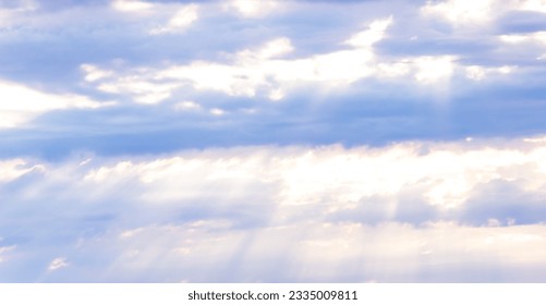 Summer blue sky cloud gradient light white background. Selective focus