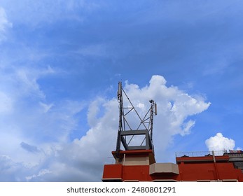 Summer blue sky cloud gradient light white background. 