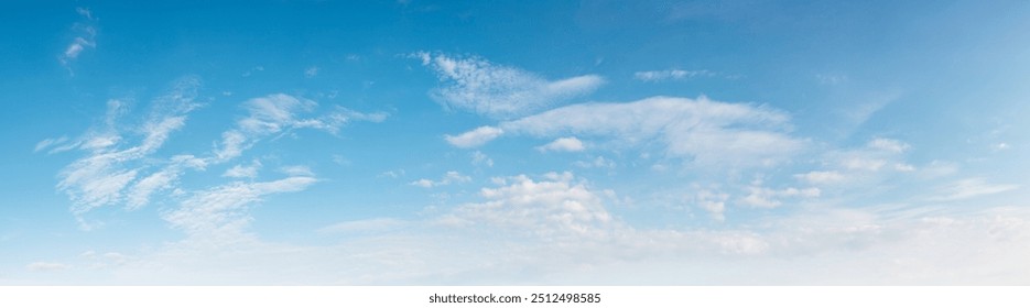 Summer blue sky cloud gradient light white background. Beauty clear cloudy in sunshine calm bright winter air bacground. Gloomy vivid cyan landscape in environment day horizon skyline view spring wind