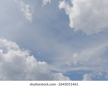 Summer blue sky cloud gradient light white background. Beautiful white sky and clouds natural background
