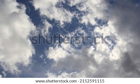 Summer blue sky cloud gradient light white background. Beauty clear cloudy in sunshine calm bright winter air bacground. 