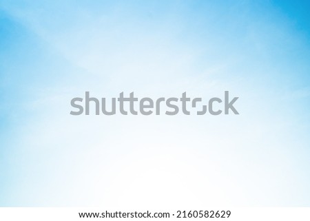 Summer blue sky cloud gradient light white background. Beauty clear cloudy in sunshine calm bright winter air bacground. cyan landscape in Phuket Thailand.