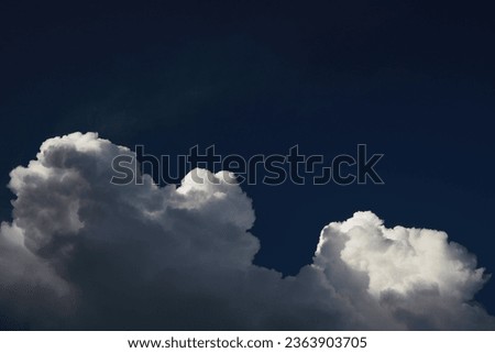 Summer blue sky cloud gradient light white background. Beauty clear cloudy in sunshine calm bright winter air bacground. Gloomy vivid cyan landscape in environment day horizon skyline view