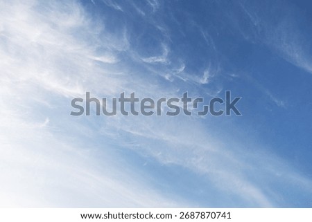 Summer blue sky cloud gradient light white background. Beauty clear cloudy in sunshine calm bright winter air bacground. Gloomy vivid cyan landscape in environment day horizon skyline view spring wind