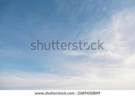 Summer blue sky cloud gradient light white background. Beauty clear cloudy in sunshine calm bright winter air bacground. Gloomy vivid cyan landscape in environment day horizon skyline view spring wind