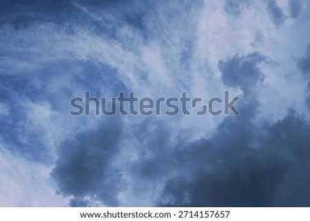 Summer blue sky cloud gradient light white background. Beauty clear cloudy in sunshine calm bright winter air bacground. Gloomy vivid cyan landscape in environment day horizon skyline view