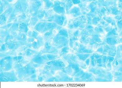 summer blue water wave abstract or pure natural gel foam texture background