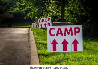 Summer Camp Drop Off Signs