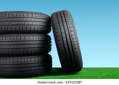 Summer Car Tires On Grass