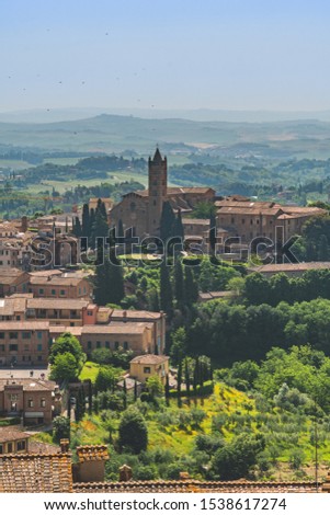 Similar – View of the roofs of the old town of Verona from the Torre dei Lamberti, Italy