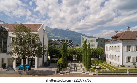 Summer Cityscape From Vaduz , Liechtenstein