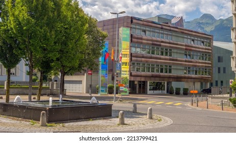 Summer Cityscape From Vaduz , Liechtenstein