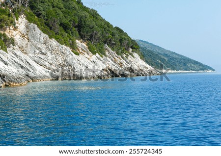 Similar – Image, Stock Photo far on the sea floats a fishing boat