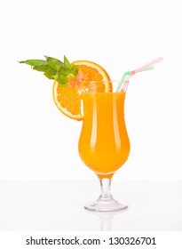 Summer Cocktail On White Background