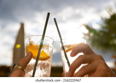 Summer Coctail Friend Fresh Drink Cheers