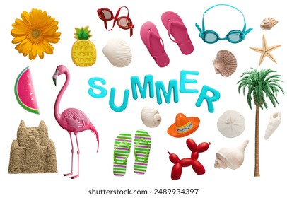 Summer collection elements - Premium isolated images