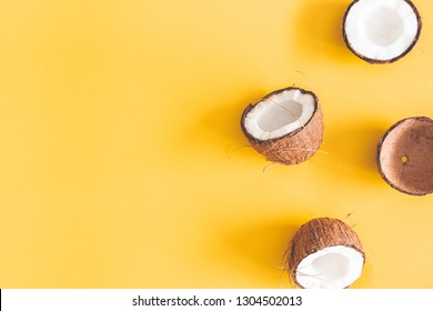 Colour Dragon Coconut Castanet Pair Yellow 