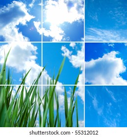 summer concept collage