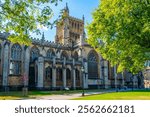 Summer day at Bristol cathedral in England.