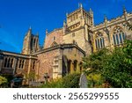 Summer day at Bristol cathedral in England.