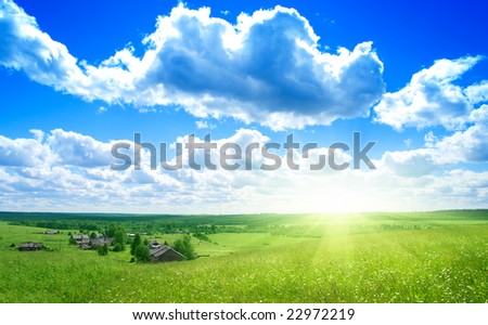 Similar – Image, Stock Photo View of the village Smögen in Sweden