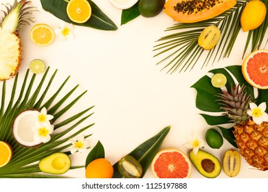 Summer diet, fresh fruits - Shutterstock ID 1125197888