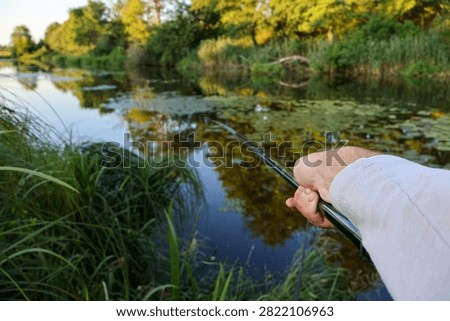 A summer evening, float fishing, and this favorite pastime.
